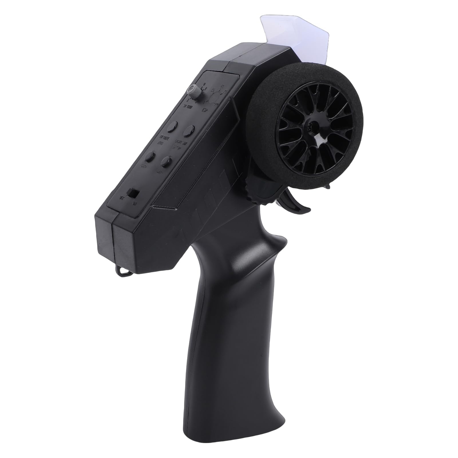 Pilot Zdalnego Sterowania, 2-kanałowy Kontroler RC 2,4 GHz, Ergonomiczny Pilot Zdalnego Sterowania z Migającymi Kierunkowskazami i Wskaźnikiem Przepustnicy Przy Kierownicy, Idealny do