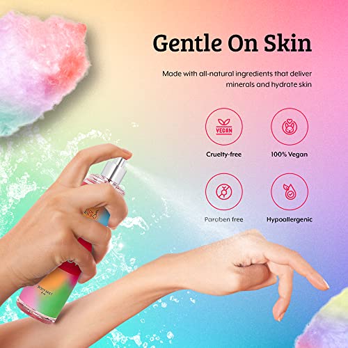 Cotton Candy Body Mist Spray 8 oz Fine Fragrance, Gift for Her Sweet and Playful Scent – Mother's Day Gift for Mom - Thumbnail 5
