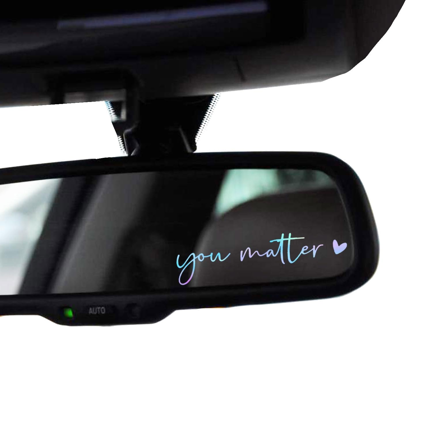 2 x You Matter Rearview Mirror Decal Water Bottle Stickers Affirmation Reminder Sticker Laptop Bumper Sticker Tumbler Vinyl Sticker Car Mirror Decal