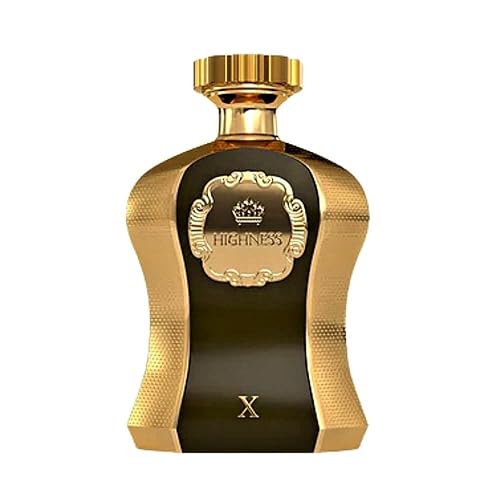 Afnan Highness X Brown Eau De Parfum Spray para hombre, 3.4 onzas