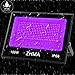 ZHMA 100W Black Light,IP66 Waterproof ,for Indoor and Outdoor Blacklight Party,Aquarium,Neon Glow,Fluorescent Effect, Glow in The Dark Curing.