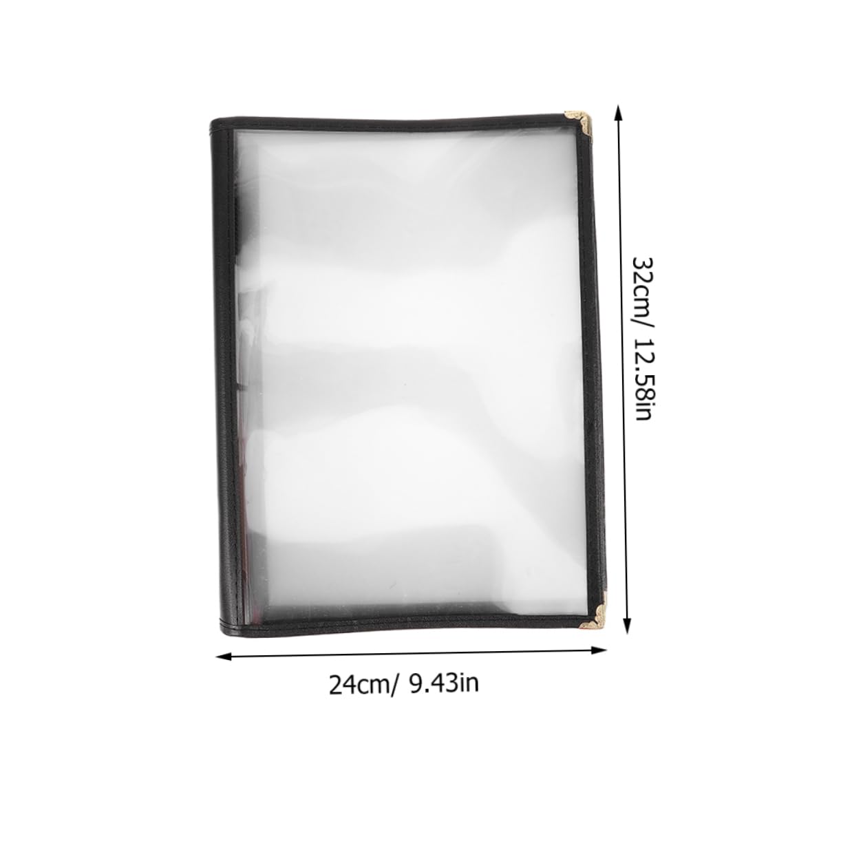 Holibanna Carpeta de Menú de Páginas Transparente Soporte de Menú Resistente para Restaurantes y Cafés Diseño Elegante y Duradero Carpeta Organizada para Presentación de Comidas y Bebidas