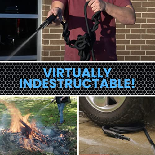 Hydrosteel 100 Ft Garden Hose, 304 Stainless Steel Metal Water Hose 100Ft, Ultra Durable, Flexible, Lightweight, Crush Resistant Fittings, Kink Free, Non Expandable Garden Hose, 500 Psi As Seen On Tv #TOP4