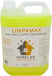 Limpamax Limpa Grill 5L | Desengordurante Concentrado para Gordura Pesada | Ideal para Churrasqueiras, Chapas, Grelhas e Fornos