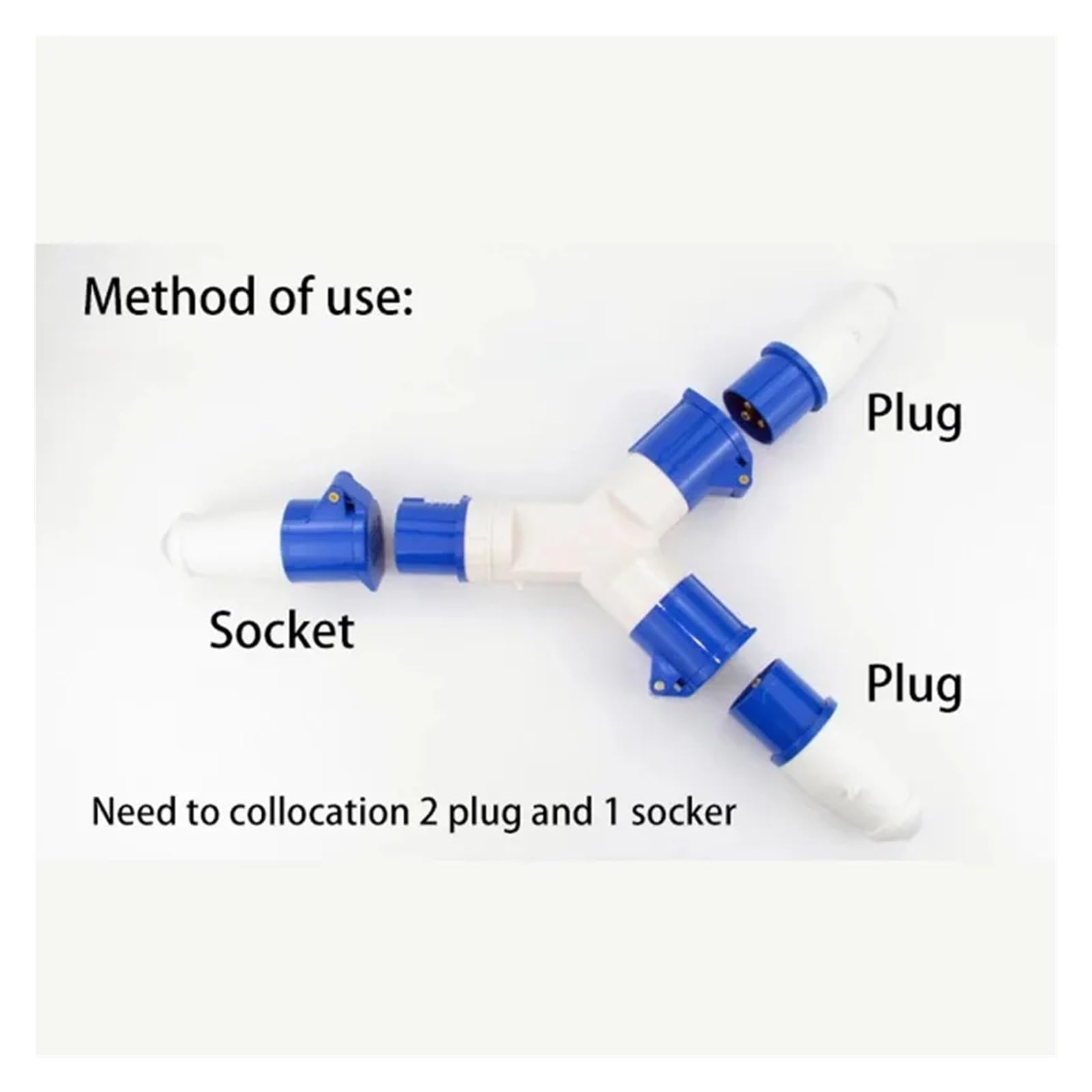 Industrial 3-Way Plug & Socket - Waterproof IP44 3P/4P/5P 220V/380V Connector (3P 32A)