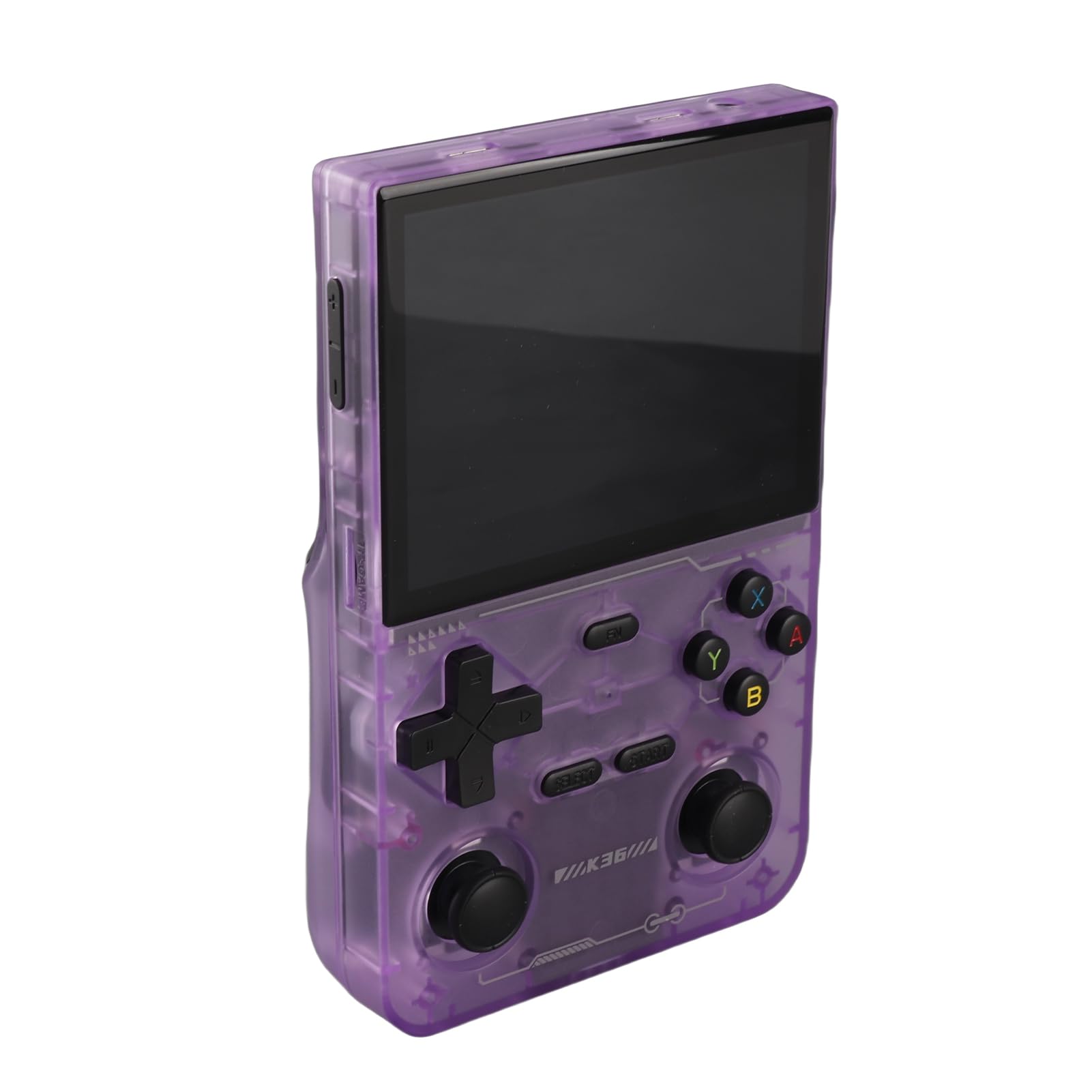 Generic Przenośny Odtwarzacz Gier z Ekranem 3,5 Cala Podwójny Joystick Przenośna Konsola do Gier z Profesjonalnym Chipem do dla Entuzjastów Retro (PURPLE)