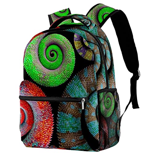 Sac à dos caméléon Tails étudiant | Grand sac à dos de voyage homme femme