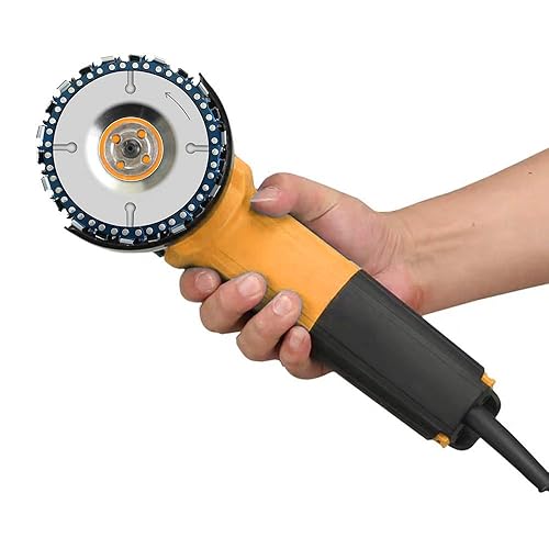 Miniatura 6 de OBA Molinillo de tocón de disco de tallado de madera para amoladora angular de 4 '' o 4 "-12", muela de disco de motosierra de 58 pies, disco de