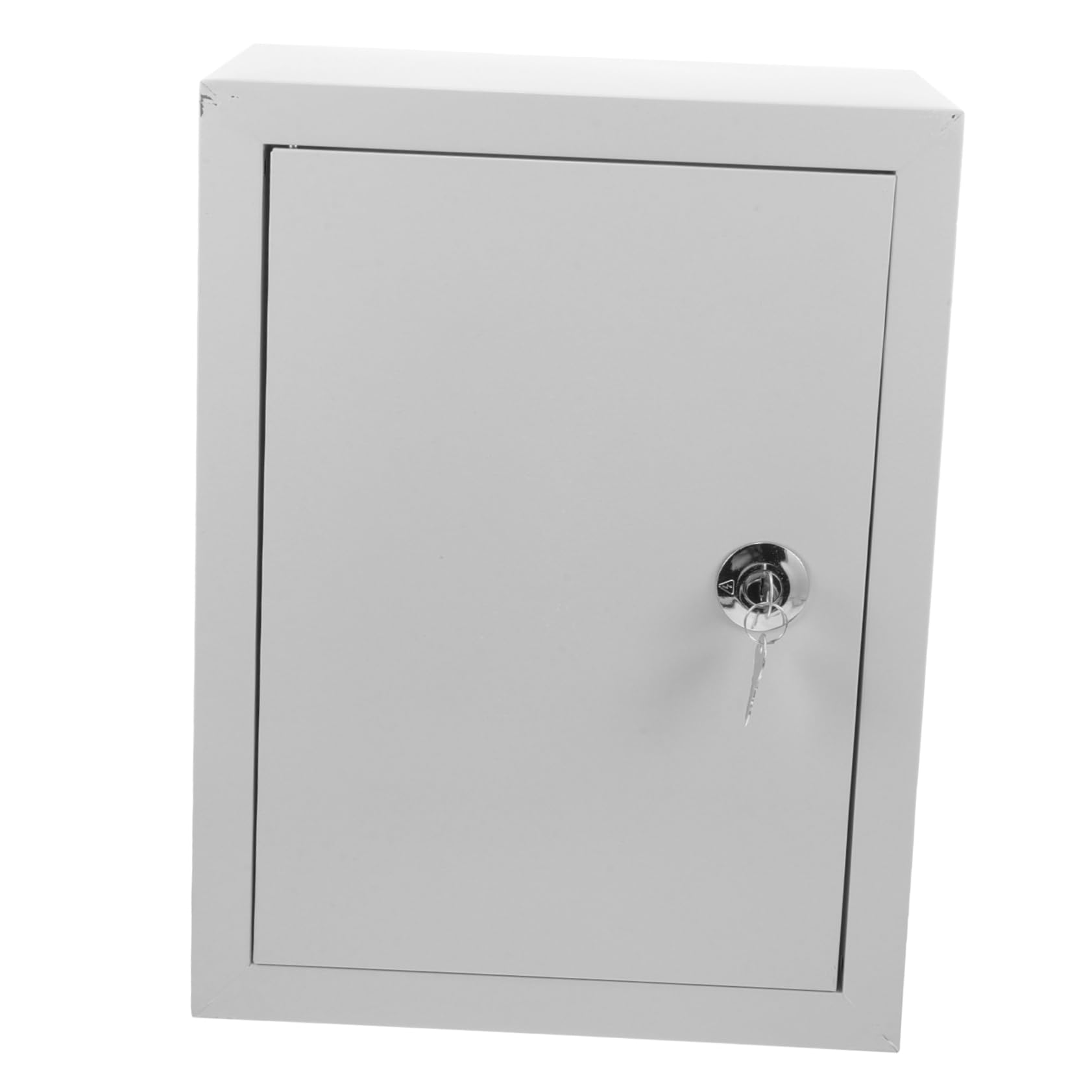 Boîtier de Disjoncteur Extérieur Étanche en Aluminium Argenté 30x25 Cm