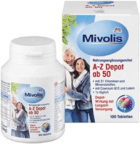 DAS Healthy Plus A-Z Complete from 50. Pack of 100 tablets. Nutritional supplement.