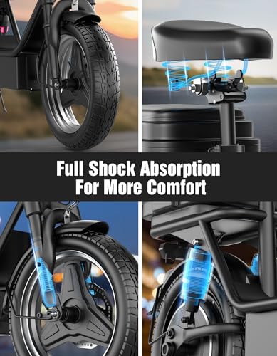 1000W Peak Motor Electric Scooter for Adults, 25MPH Top