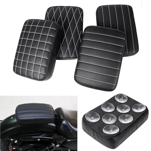 Asiento de pasajero con 8 ventosas para moto sin tornillos 2