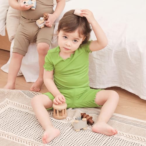Image of pureborn Baby Pajamas Set Toddler Snug Fit Cotton Sleepwear 2pcs 12M-7Y