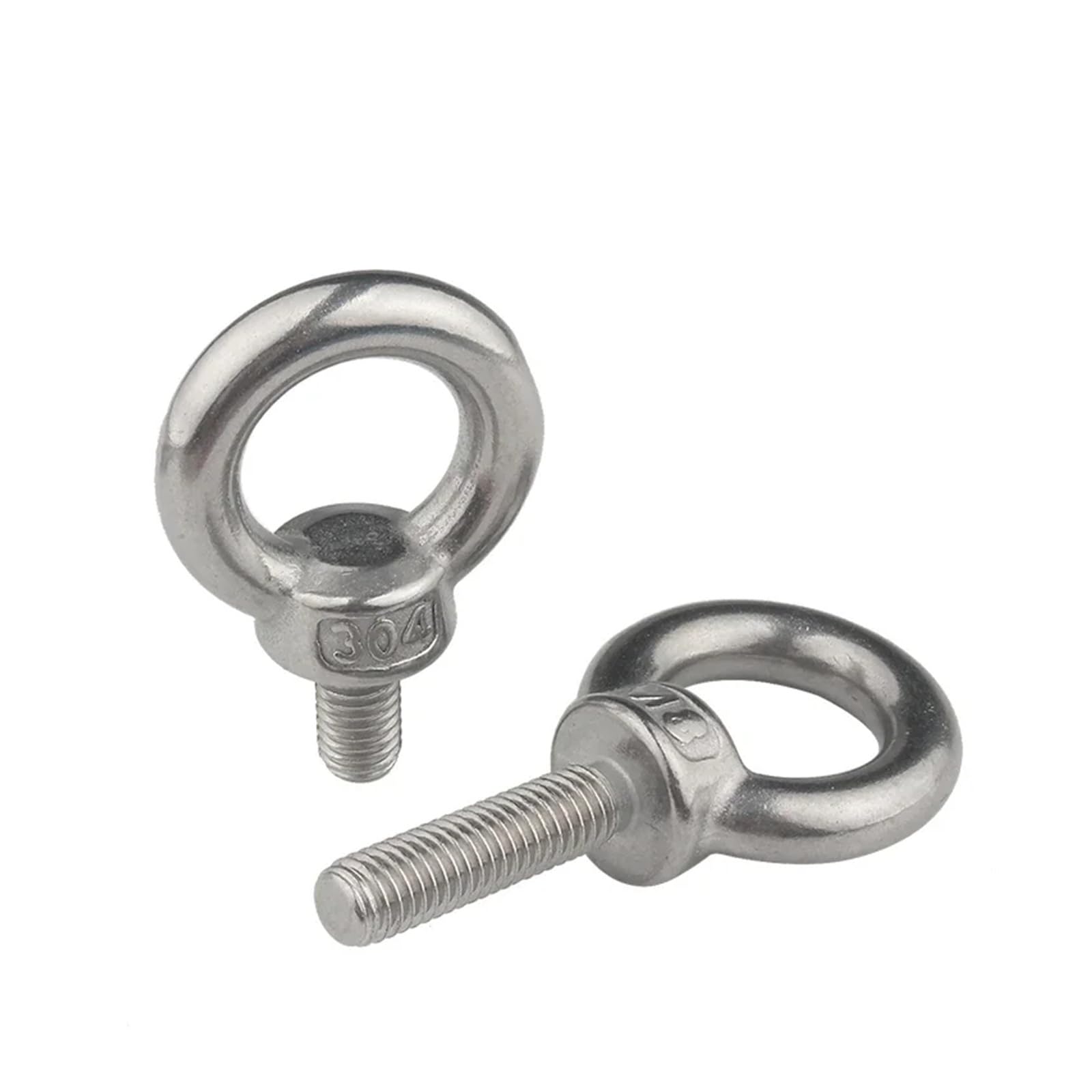 HEXHUASR 304 Stainless Steel Lifting Ring Nut/screw M3 M4 M5 M6 M8 M10 M12 M14 M16 M20(Lifting Screw,M8 2pcs)