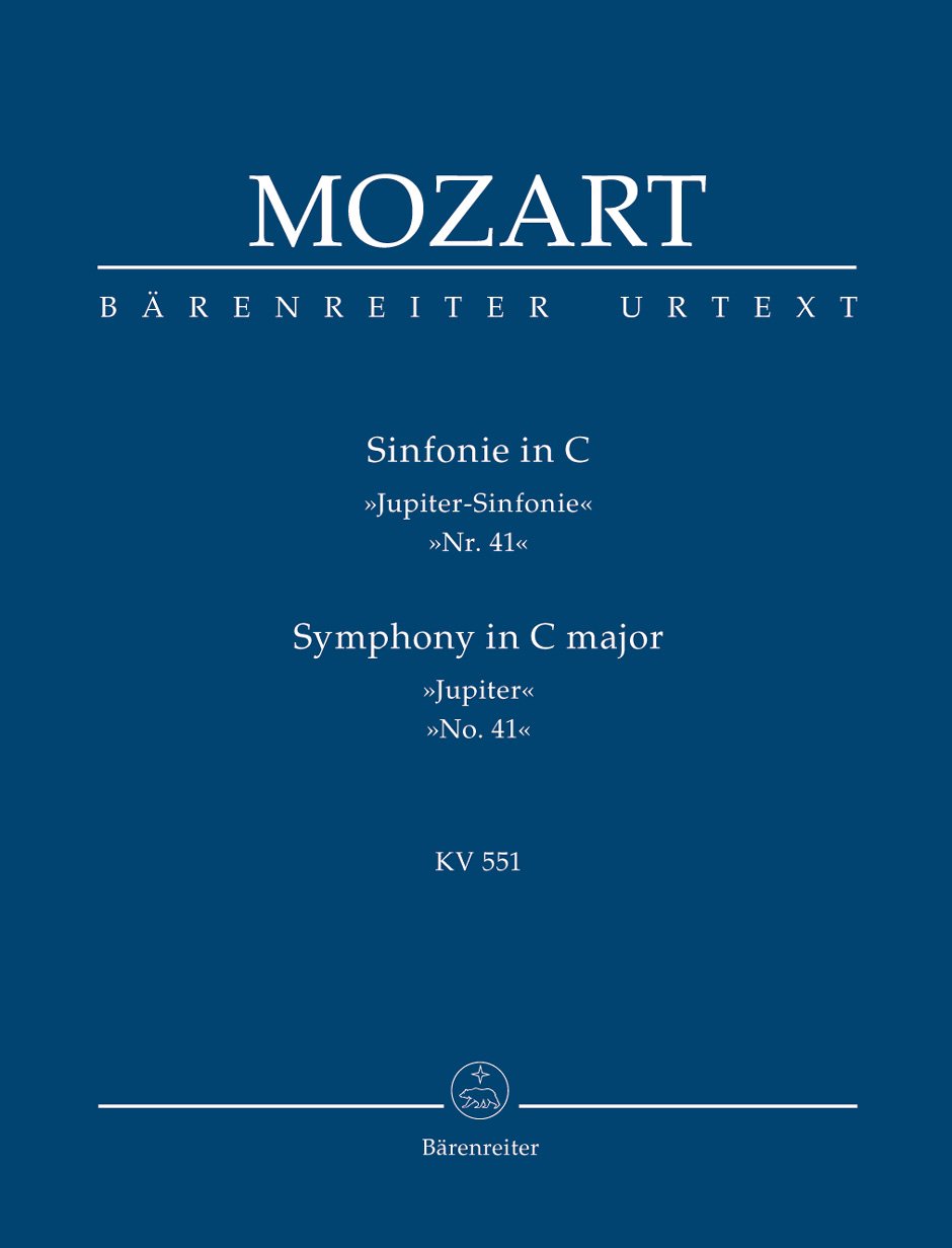 Symphony No.41 in C Major 'Jupiter' KV 551. Study Score (Urtext of the New Mozart Edition)