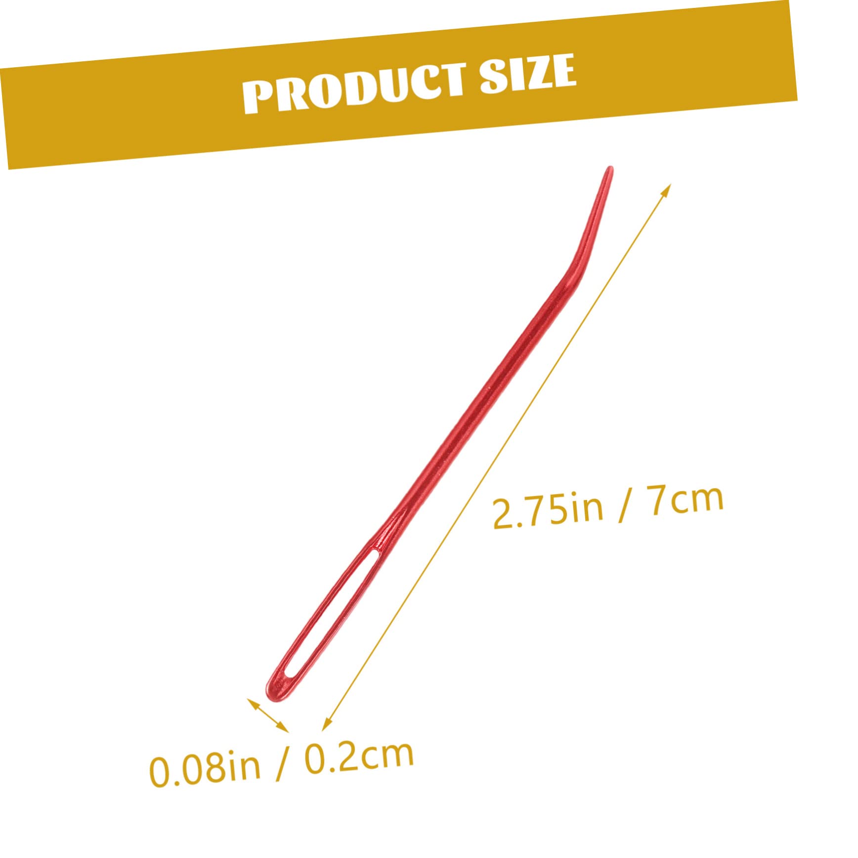 Gogogmee 8pcs Large-Eye Stitches Needles Knitting Supplies Darning Crochet Yarn Tools