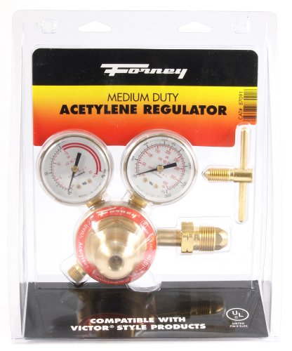 Forney 87091 Acetylene Regulator, Medium Duty, Victor Style #TOP4