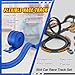MozoaLata Flexible Race Track for Kids 15ft Race Car Track, Rolls Up Portable Racetrack Compatible with Hot Wheels & Diecast 1/64th Cars,2025 Christmas Birthday Gift, (2 Lane Tracks - Blue)
