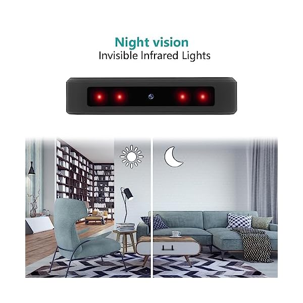 KEHZKCT Hidden Camera 1080P Mini Spy Cam with 10000mAh Battery, Motion Sensor, Night Vision for Home Security - Image 5