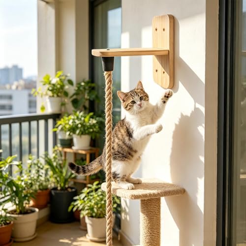 Corde d'escalade pour chat résistante à la mastication pour griffer - 4