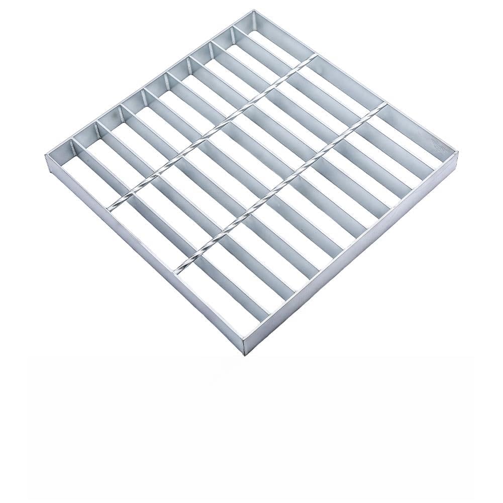 NBEADS Grille D'Évacuation en Acier, 30x30cm Grille de Bassin Robuste Grille de Drainage Extérieur de 2.9cm D'Épaisseur pour Allée Garage Cour Descente D'Égout Carrée