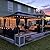 PURPLE LEAF 10' X 14' Gazebo Outdoor Gazebo with Dual-Layer Galvanized Steel Double Roof with String Lights for Patio Lawn Garden with Netting and Curtains Grey