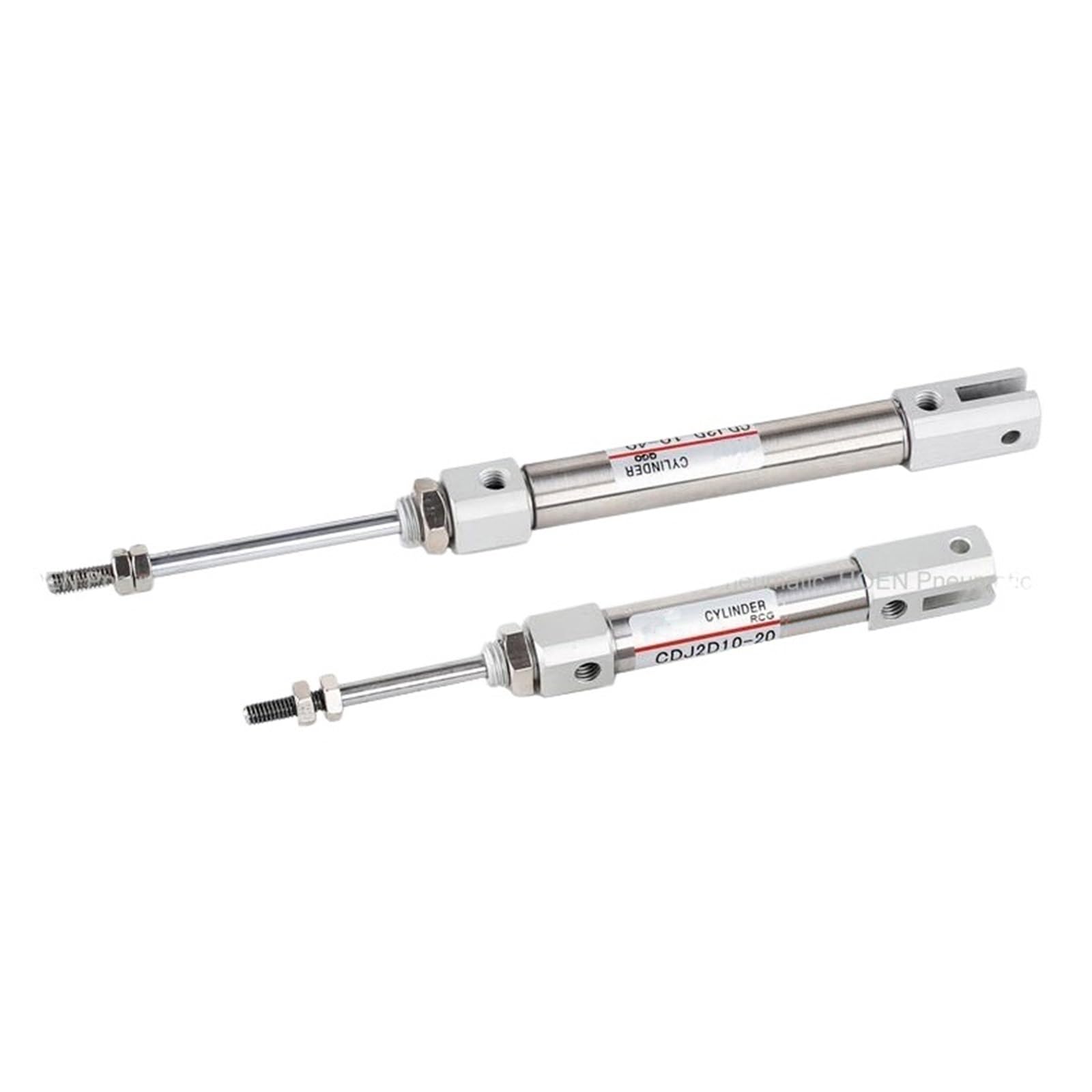 Mini cilindro de aire ajustable CDJ2D con doble horquilla para guiado estable