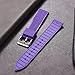 JWNSPA 20MM 22MM Fluoroelastomer/FKM Rubber Watch Bands for Men Women - Quick Release Replacement Waterproof Sport Straps (Violet, 20mm)