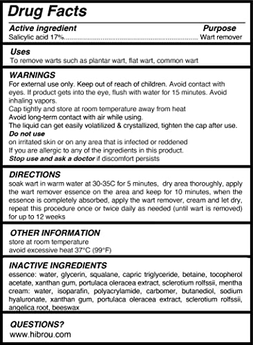 Hibrou Wart Remover Set Cream And Lotion, Fast-Acting Salicylic Acid Wart Removal Liquid Treatment Lotion And Cream For All Types Of Plantar And Common Warts #TOP1