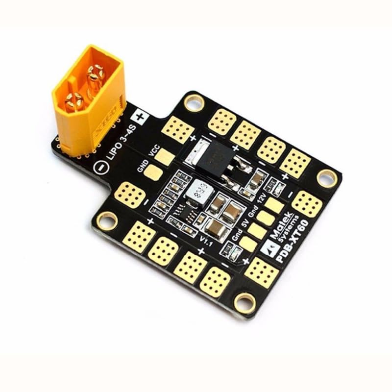 PDB-XT60 BEC 5V&12V Power Distribution Board 3-4S 30X30mm for RC Airplane Multirotor FPV Racing Freestyle Drone DIY Parts