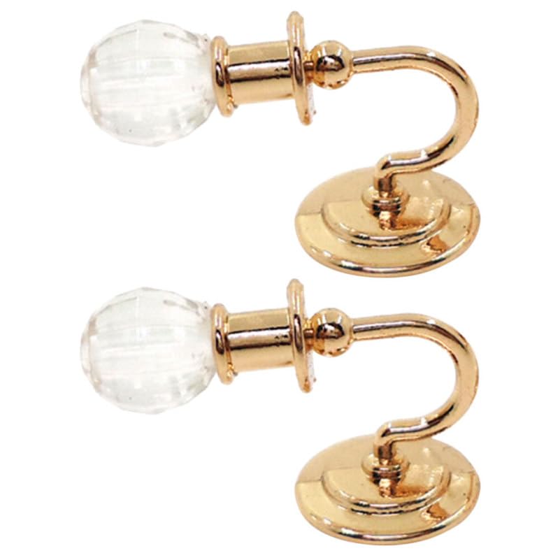 SUPVOX Mini Wall Light Pair for Dollhouse 1 12 Scale Decorative Led Lamps Miniature Scene Accessories for Doll Home Wall Lights and Toy House Decoration