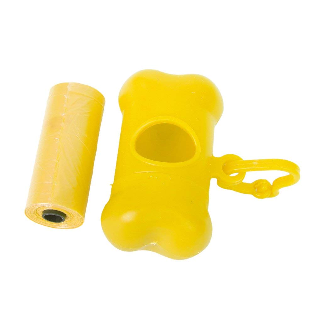 Tenlacum Pet Waste Dispenser Bag Dispenser Dog Poo Poop Pick up Bags Dispenser Holder (Yellow)
