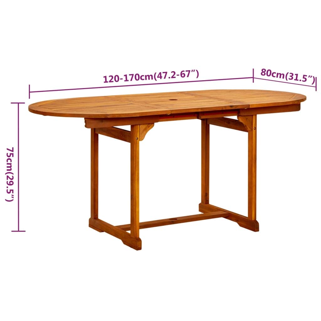 Gartenmöbel Set 6 Stühle mit Ausziehbarer Tisch Holz Sitzgruppe Garten Holz Essgruppe 6 Personen Gartentisch mit 6 Verstellbar Gartenstuhl Wetterfest Holz Sitzgarnitur
