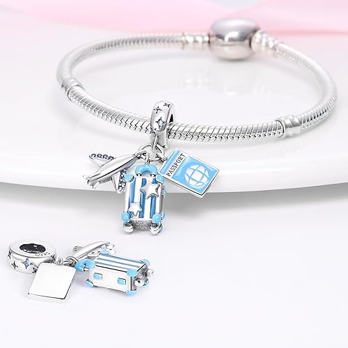 Miniatura 2 de Pandach Abalorios de plata de ley 925 que se adaptan a pulseras y collares para mujer, constelación de Nuestra Señora, colgante, abalorios, regalos