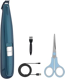 Hemobllo Cão Clippers Barbeador Baixo Ruído Elétrico Recarregável Cortar Cabelo Definido para Cães Gatos Cabelo Aparar Em Torno de Patas Olhos Orelhas Rosto Alcatra