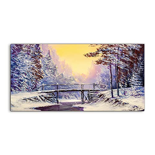 Tableau Acrylique 100x50cm Lumineux pour Murs Sombres de Salon