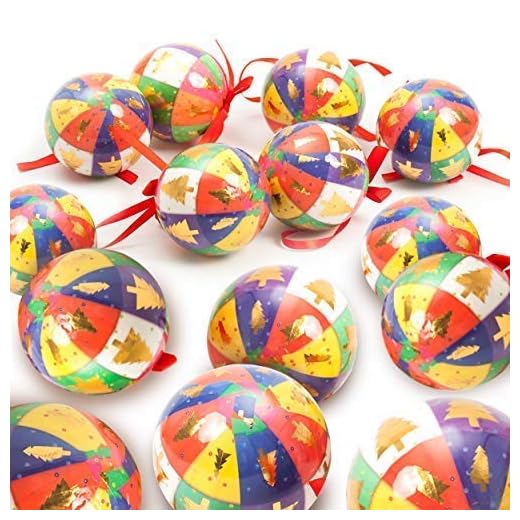 Luxury Incassable Sapin De Noël Boules - 80mm Stylé Dessin Imprimé (paquet De 6) - Multicolore Arbre
