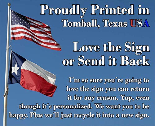 Personalized Garden Sign Decor - Custom Durable Metal Plaque - 8" X 12" Or 12" X 18" Use Indoor/Outdoor - Great Gift For Gardeners & Decor For Back Yard & Patio Under $25 #TOP1