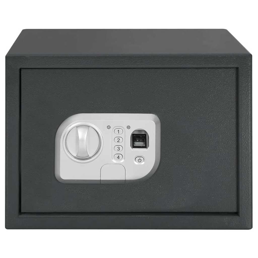 Genérico Caja Fuerte Digital Gris Oscuro 35 x 25 x 25 cm Acero,Seguridad empresarial y del hogar,Cajas fuertes-42011311