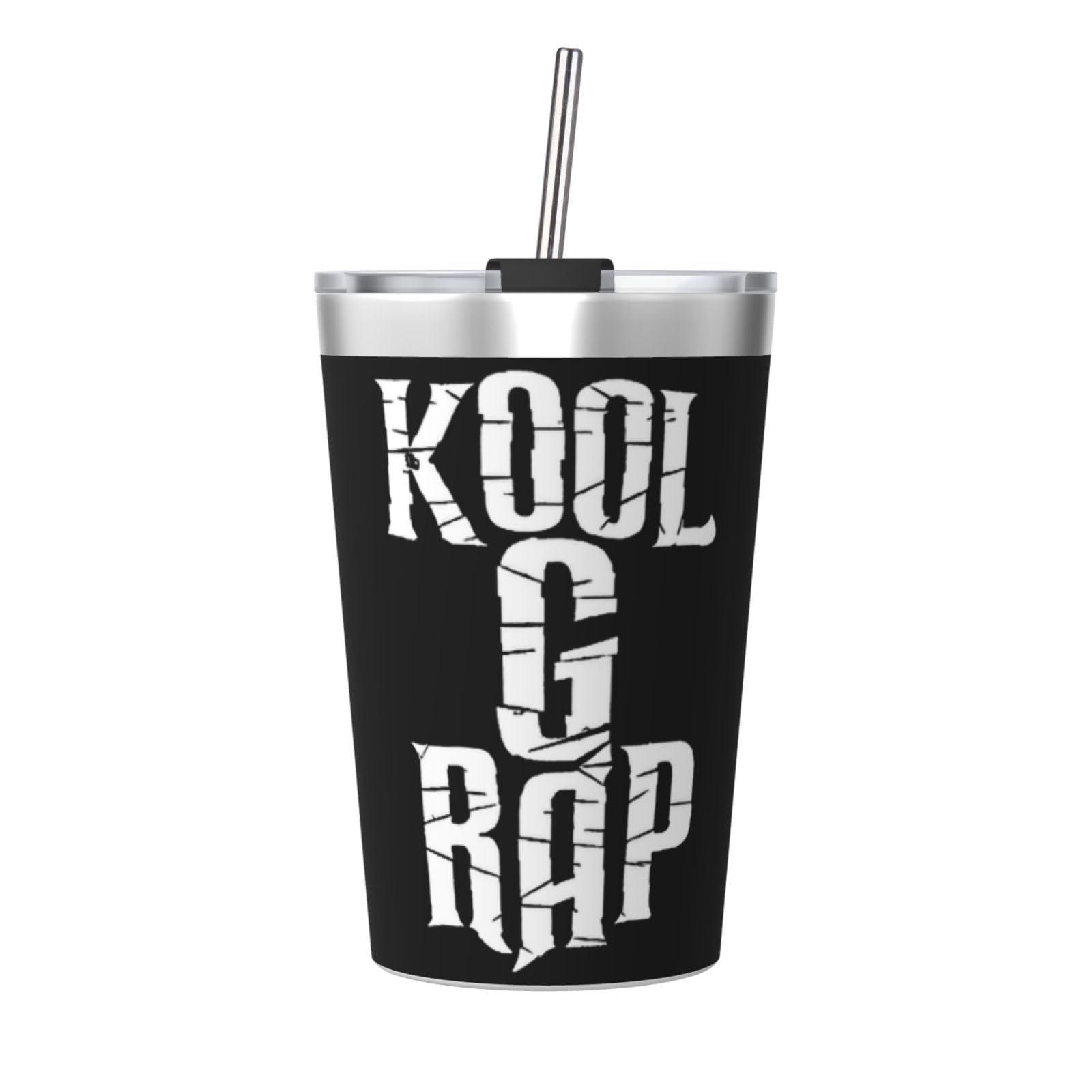 Kool Rapper G Rap Stainless Coffee Cup 12oz Tumbler Cup With Lid Double Wall Vacuum Thermos Insulated Travel Coffee Mug