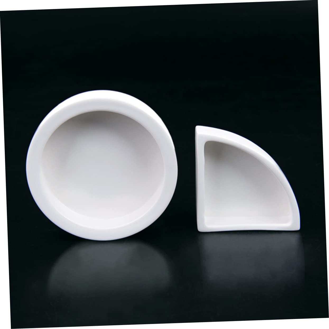 DOITOOL 9pezzi Ciotole Ceramiche per Rettili da Pz Antiscivolo Piccole e Rotonde per Cibo Lucertole e Altri Animali Reptili Facili da Pulire e Stabili
