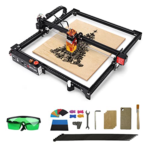 ORTUR Laser Master 2 ProS2-LF Laser Engraver, Laser Engraving Cutting Machine, DIY Laser Marking for Wood, Compresed Spot CNC, Better in Cutting (Includes Air Assist)