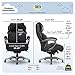 Serta Jackson Big and Tall Executive Home Office Chair with Smart Layers Technology, Wide Seat Cushion, Modern Comfy DeskChairs with Rolling Swivel Wheels, Bonded Leather, Black