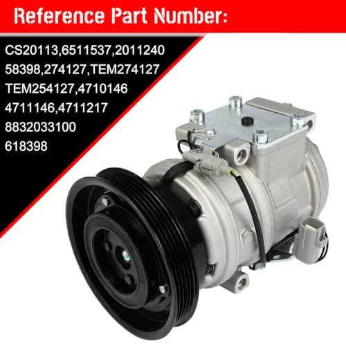 Image of CCIYU AC Compressor w /Clutch for Toyota Celica for Toyota Camry 1987-2001