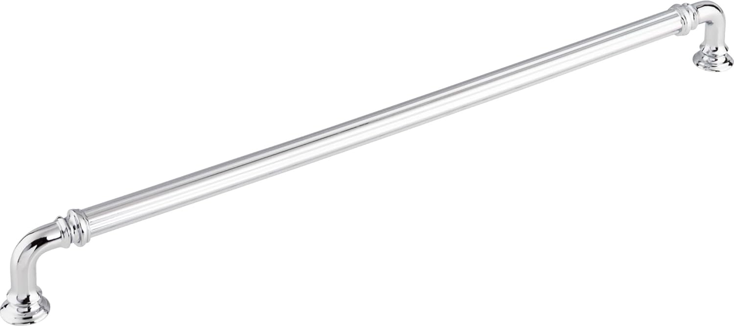 Top Knobs TK326HB TK326 Reeded 12 Inch Center to Center Handle Cabinet Pull from The Chareau Collection