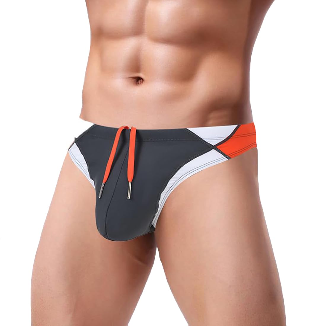 ZUOLAIYIN Badehose Herren Eng Kurz Badeshorts mit Tunnelzug Schwimmhose Badeslip Schwimmwear Männer Bikini Slip