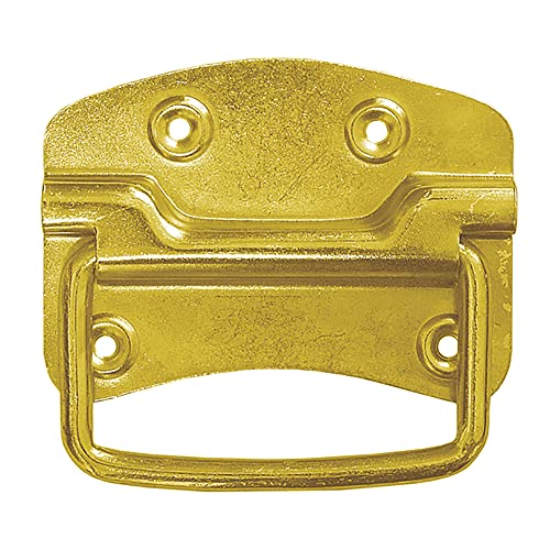 115 mm x 80 mm verzinkter Stahl Brustgriff Klappgriff Faltbare Griffe für Kommoden Boxen Kommoden (2 Stück) Cover
