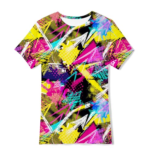 13t Boys Girls 3D Graphic Shirt Size 14 Cool Graffiti Print...