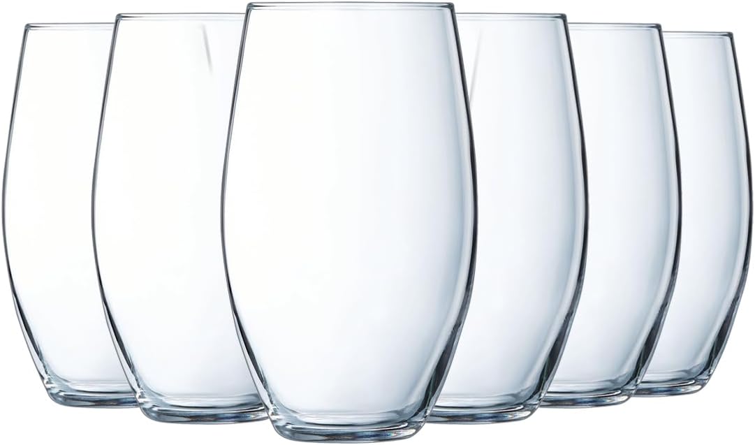 Chef & Sommelier - Cheer Up Collection - 6 high crystal glasses 37cl - Modern and contemporary - Made in France