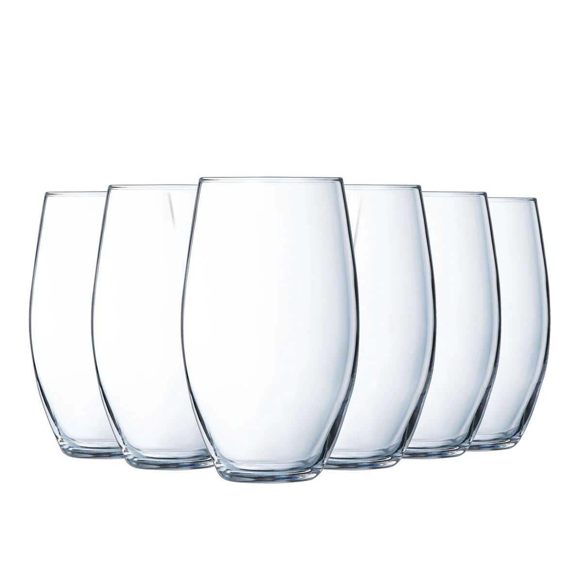 Chef&Sommelier Cheer Up - Juego de 6 vasos altos (37 cl), diseño moderno y contemporáneo, fabricado en Francia